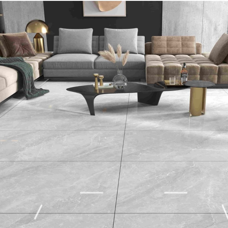 60× 120 White Ceramic Porcelain Living Room Floor Marble Look Tile