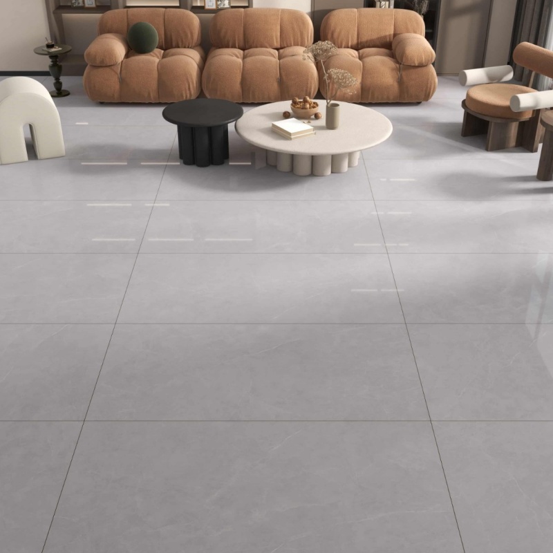 Living Room, Kitchen & Bathroom Dark Glossy Marble Tiles – Premium Polished Porcelain for Floor and Wall, Durable Modern Design, Easy to Clean,