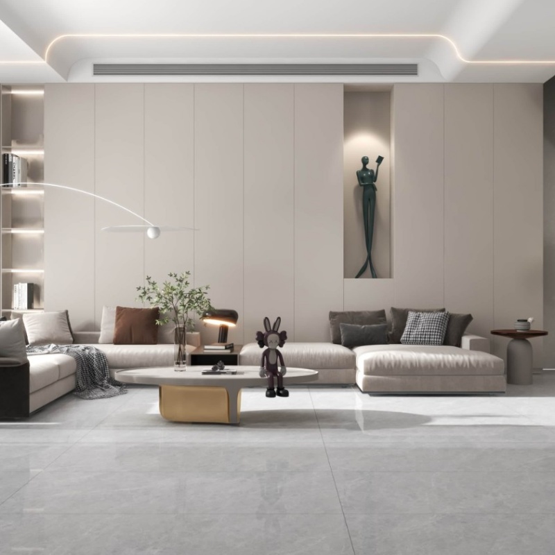 Minimalist Polished 60X120 Floor Tile Reflective Light Enhancement Feature