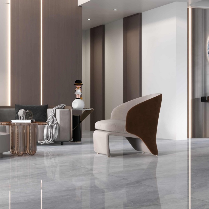 Mirror-Like Polished 60X120 Floor Tile High-Gloss Reflective Surface