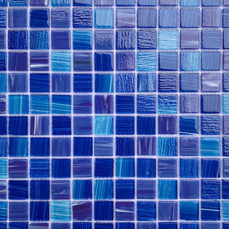Wholesale Glass Mosaic Tile 100X300 Strip Shape Mosaic Swimming Pool Tiles