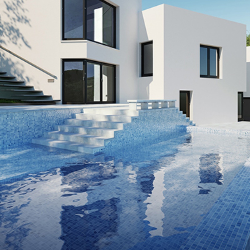 Wholesale Inkjet New Designs Matt Square Shape Outdoor Swimming Pool Tile Wall Suppliers Mosaic Tiles