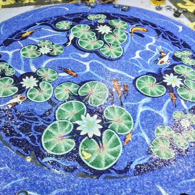 New Design 48X48mm Green Swimming Pool Ceramic Mosaic Tile