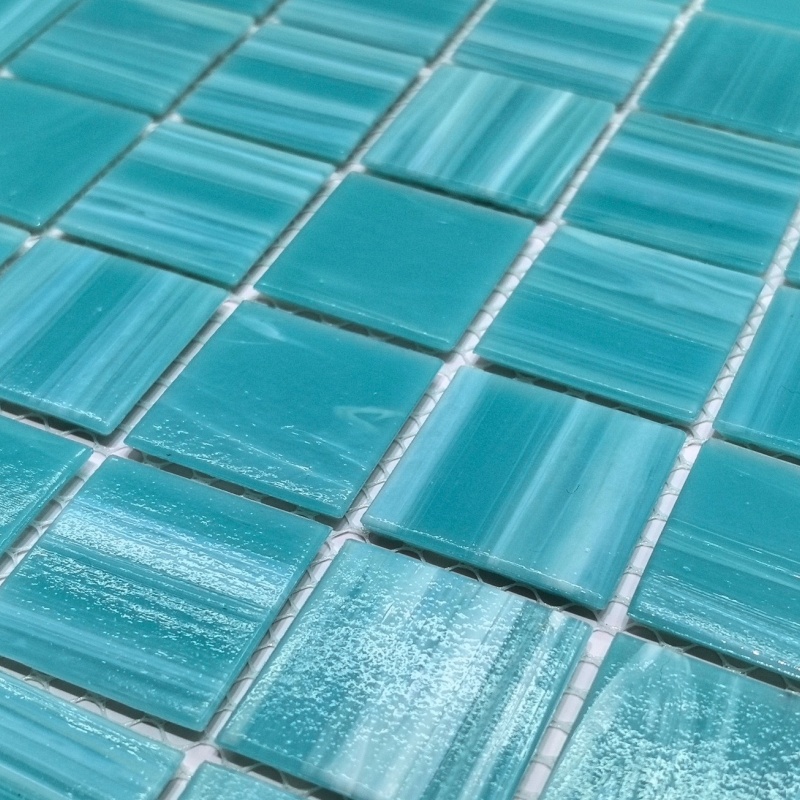 Decorative Swimming Pool Tile Blue Ceramic Mosaic Tiles for Sale