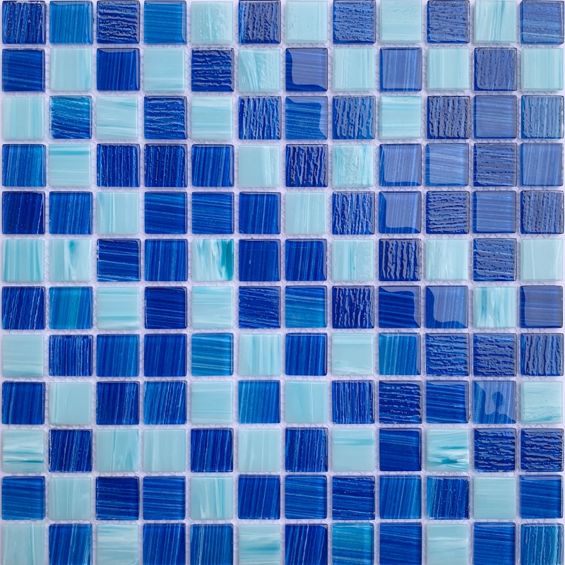 New Arrival 300X300mm Modern Mosaic Square Swimming Pool Tile Mosaic Glow in The Dark