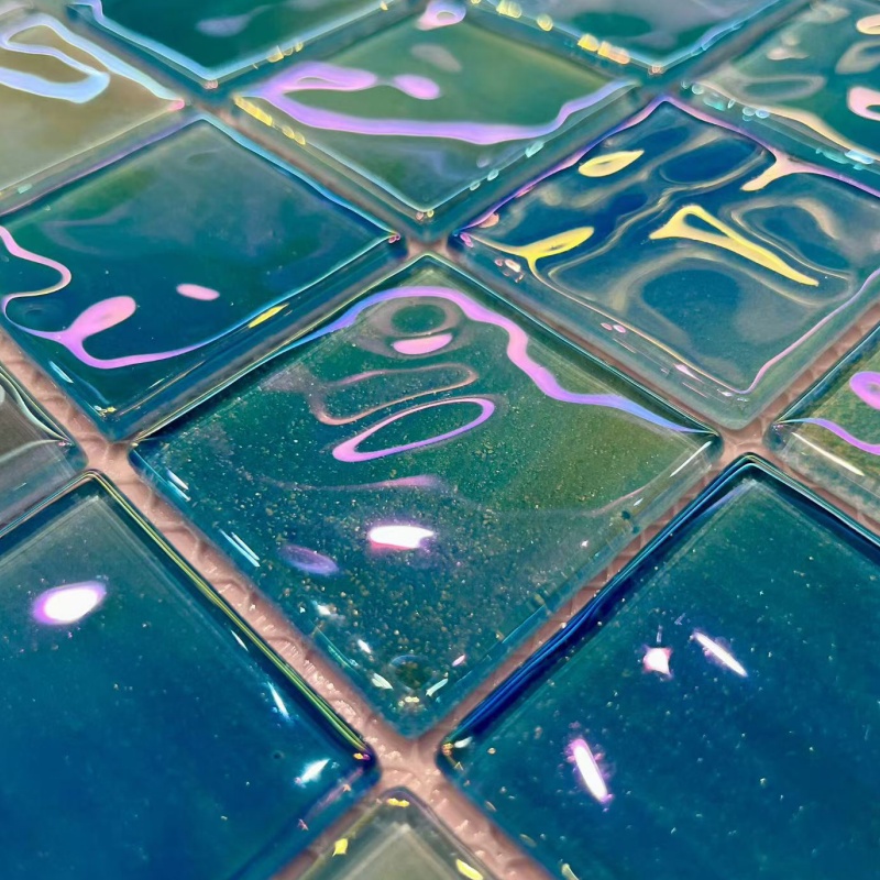 6 mm Square Ceramic/Porcelain Mosaic Tiles in The Swimming Pool