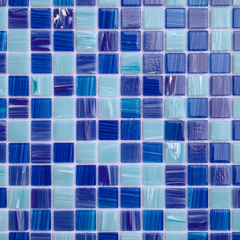25X25mm New Design Water Ripple Mosaic Tiles Swimming Pool Tiles
