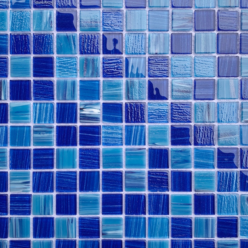 New Arrival 300X300mm Modern Mosaic Square Swimming Pool Tile Mosaic Glow in The Dark