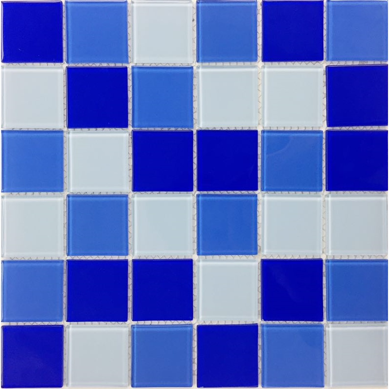 Chinese Water-Proof Glass Mosaic Tiles Irregular Shape Swimming Pool Outdoor Wall Bathroom