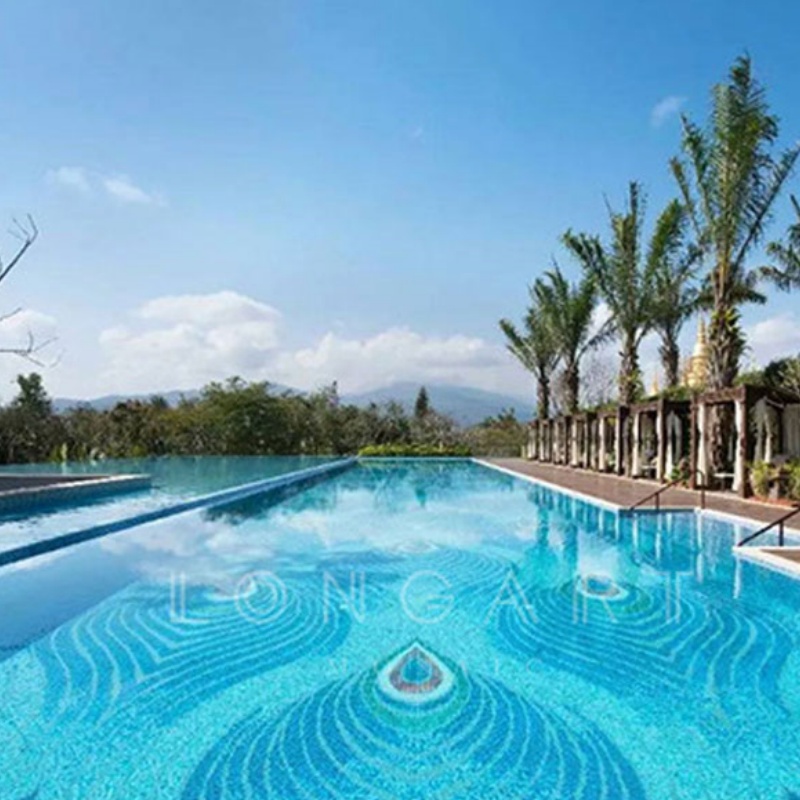 25*25mm New Material Ceramic mosaic Tiles for Swimming Pool Tiles Bathroom Tiles
