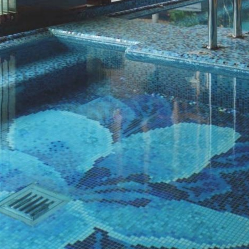 New Arrival 300*300mm Modern Mosaic Square Swimming Pool Tile Mosaic Glow in The Dark