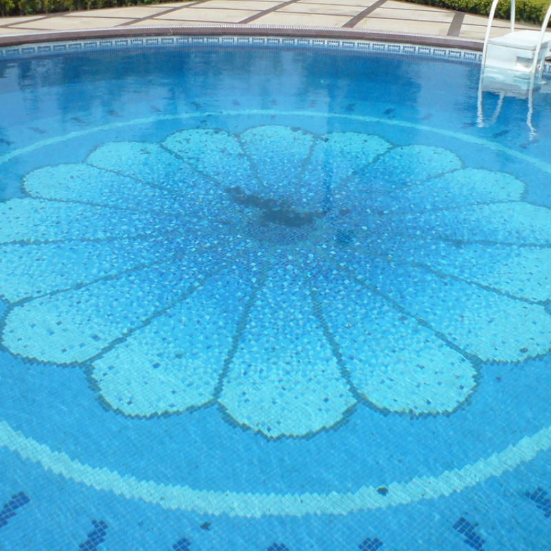 Popular Classic Design Marble Porcelain Mosaic Tile for Indoor& Swimming Pool