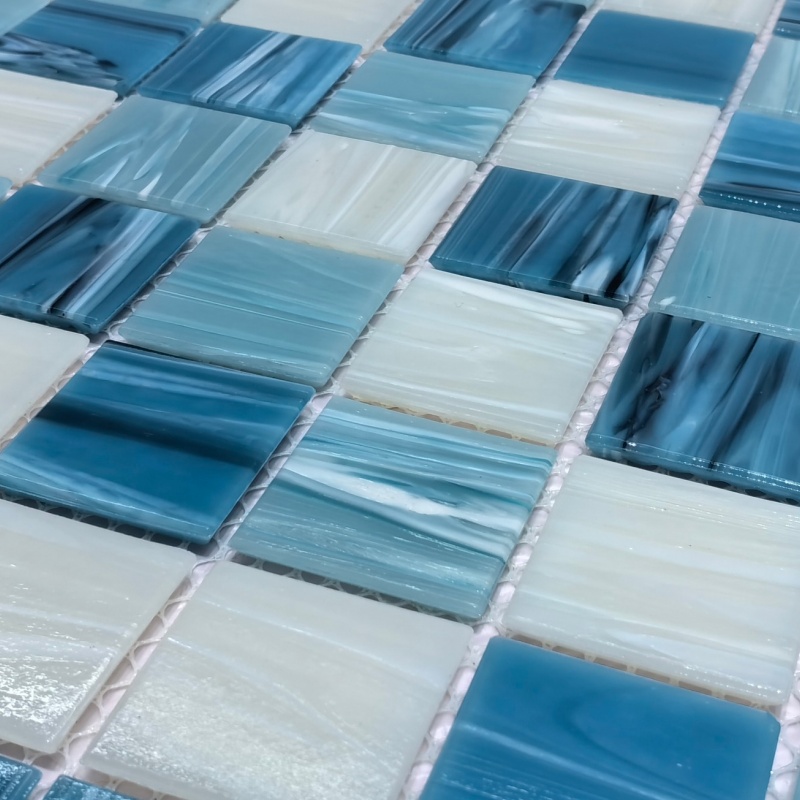 Decorative Swimming Pool Tile Blue Ceramic Mosaic Tiles for Sale