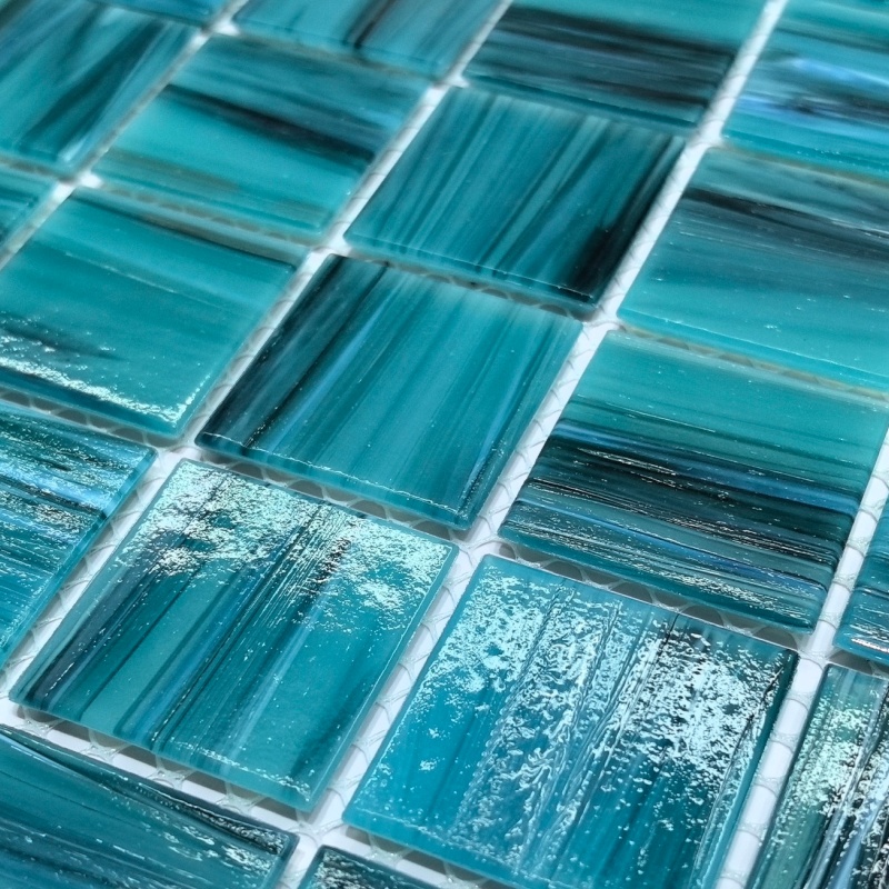 New Arrival 300X300mm Modern Mosaic Square Swimming Pool Tile Mosaic Glow in The Dark