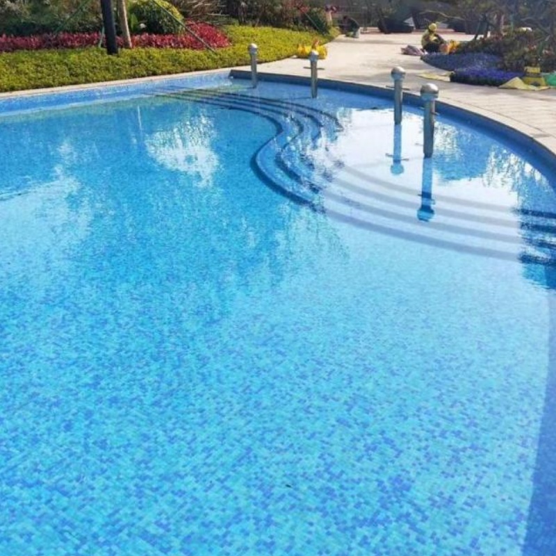 Square Polished Glazed Porcelain Ceramic Mosaic Tile for Swimming Pool Art Mosaic