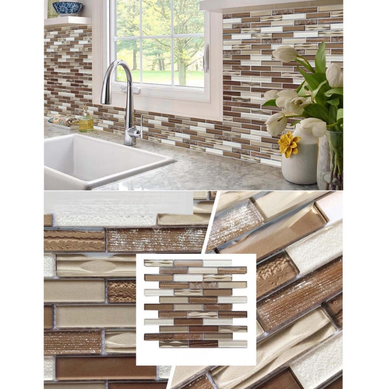 White and Green Marble Mix 2.5mm Squer Mosaic Tile for Home Decoration Floor Tile