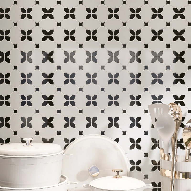 Contemporary Round Aluminum Mosaic Tiles for Elegant Spaces