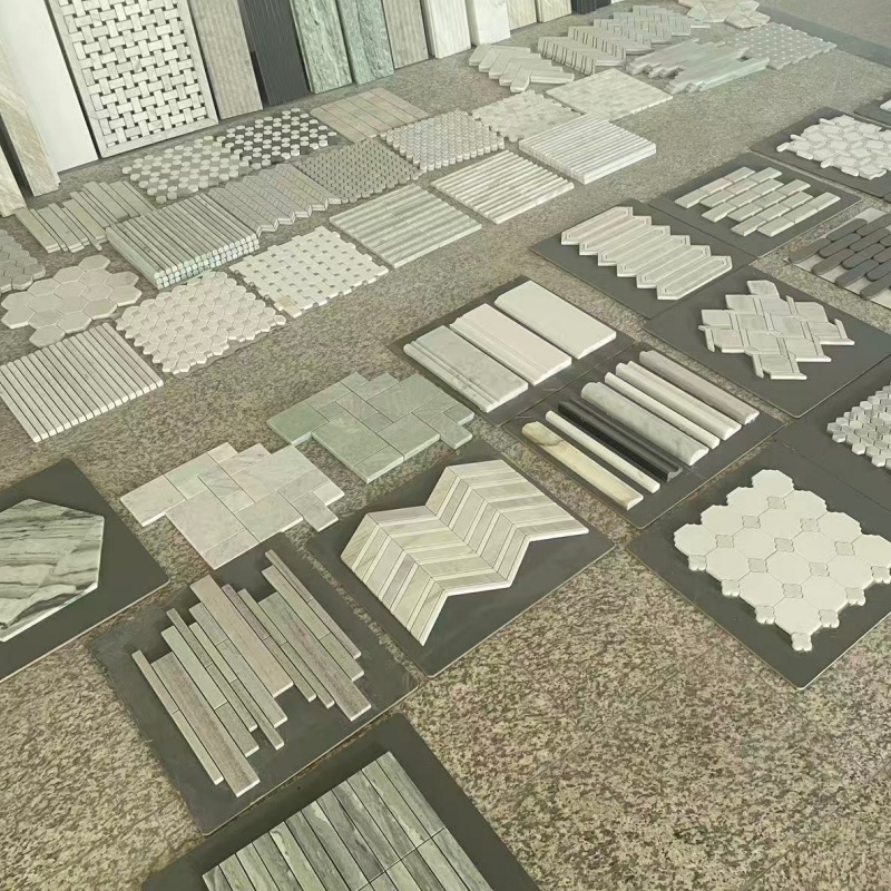 Exquisite Carrara White Stone Mosaic Tiles for Elegant Spaces