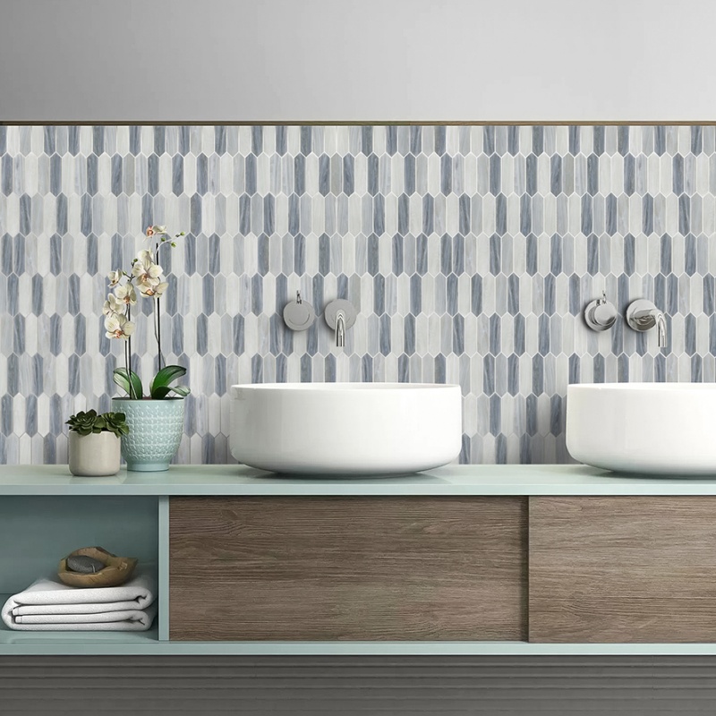 Premium Stainless Steel and Crystal Wall Mosaic Tiles