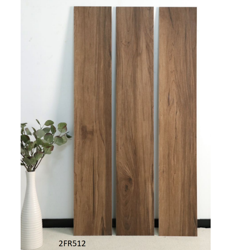 150X900mm 200X1000mm 200X1200mm Indoor Flooring Wood Look Porcelain Tile Matte Rectified Anti-Slip Wood Grain Floor Tile with Low Water Absorption