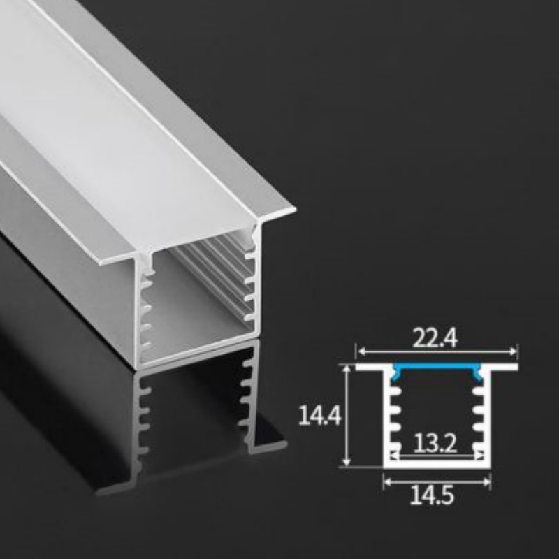 Hot- Embedded Aluminum Extrusion Groove Linear LED Profile with PC Housing LED Aluminum Extrusion