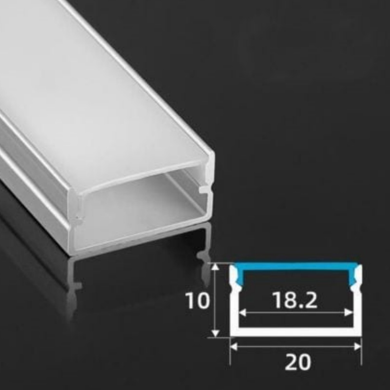 Hot- Embedded Aluminum Extrusion Groove Linear LED Profile with PC Housing LED Aluminum Extrusion