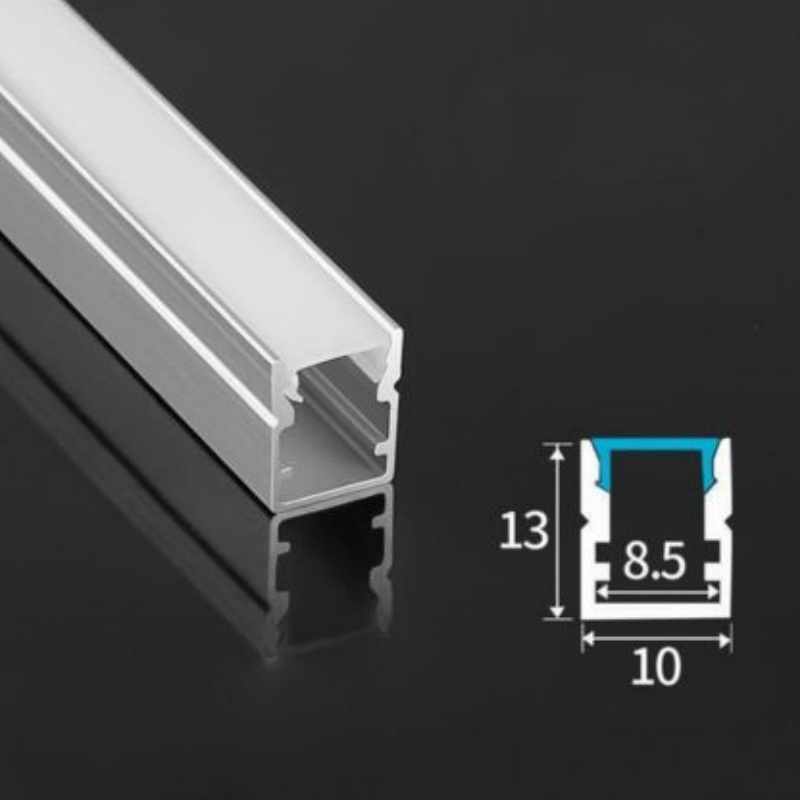 20*17mm LED Laminated Aluminum Profile Can Be Sandwiched Glass Table