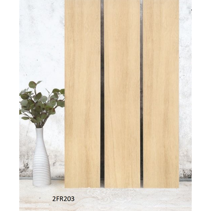 Factory Price Cutting Edge Porcelain Tiles Wood Look Brick Low Water Absorption Wooden Tiles for Balcony Floor