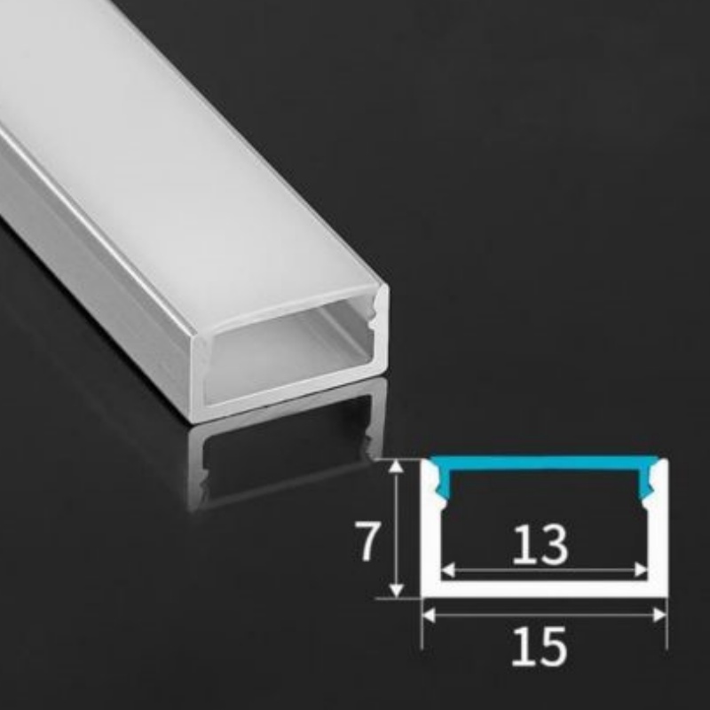 1m 2m 3m Aluminium Profile for LED Lighting Strip U Shape Profile Super Slim 7mm Recessed Aluminum Aluminium Light LED Profile