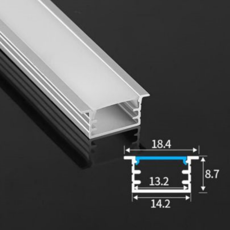 17mm Surface Mounted Aluminium LED Profile Housing for LED Strip 2m