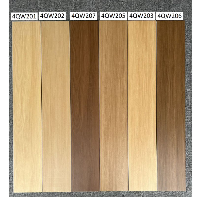 150X900mm 200X1000mm 200X1200mm Indoor Flooring Wood Look Porcelain Tile Matte Rectified Anti-Slip Wood Grain Floor Tile with Low Water Absorption