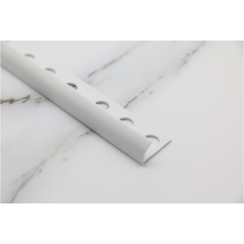 Factory Price Decorative Material Profiles Wall Corner Round Plastic Tile Trim