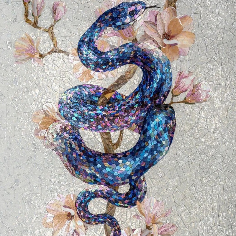 Natural White Marble Stone Waterjet Art Patterns Mosaic