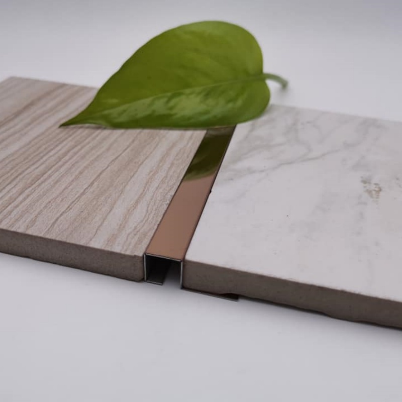 Aluminum Extrusion Profiles Metal Tile Trim Corners for Decoration Walls Floor Profiles Decorative Kitchen Backsplash