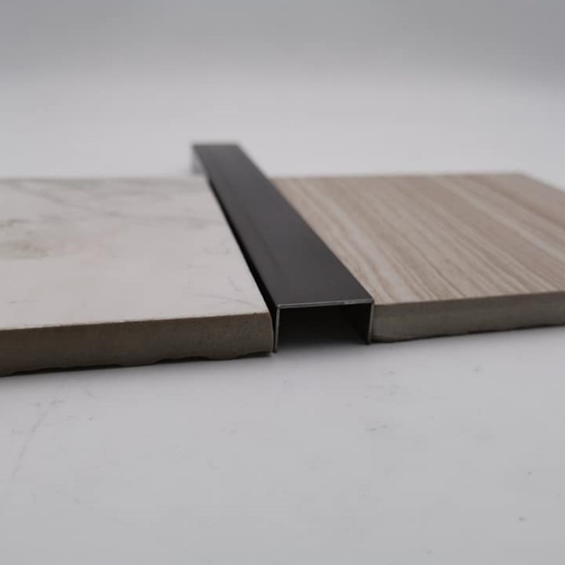 Aluminum Profile Metal Tile Trim T Shape Metal for Wall Gold Strip