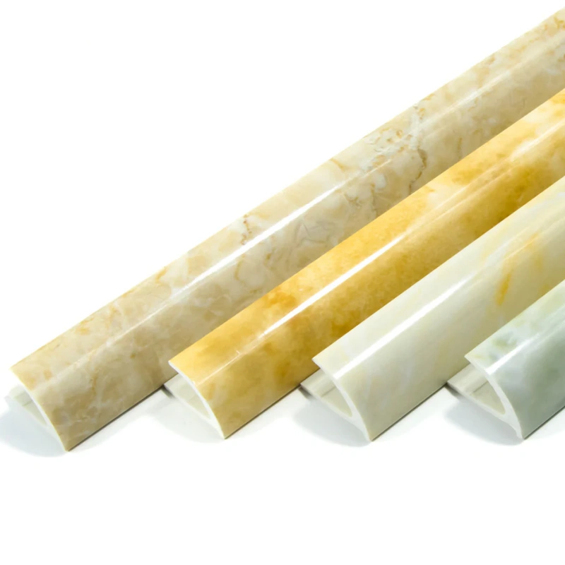 Decoration Marbled PVC Transition Strip Wall Tile Corner Protect Edge Tile Trim