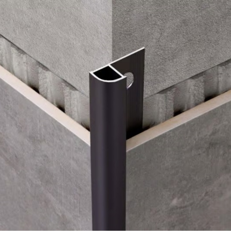 Aluminum Tile Trim Ceramic Aluminium Alloy 6063 T3-T8, Metal with LED Light