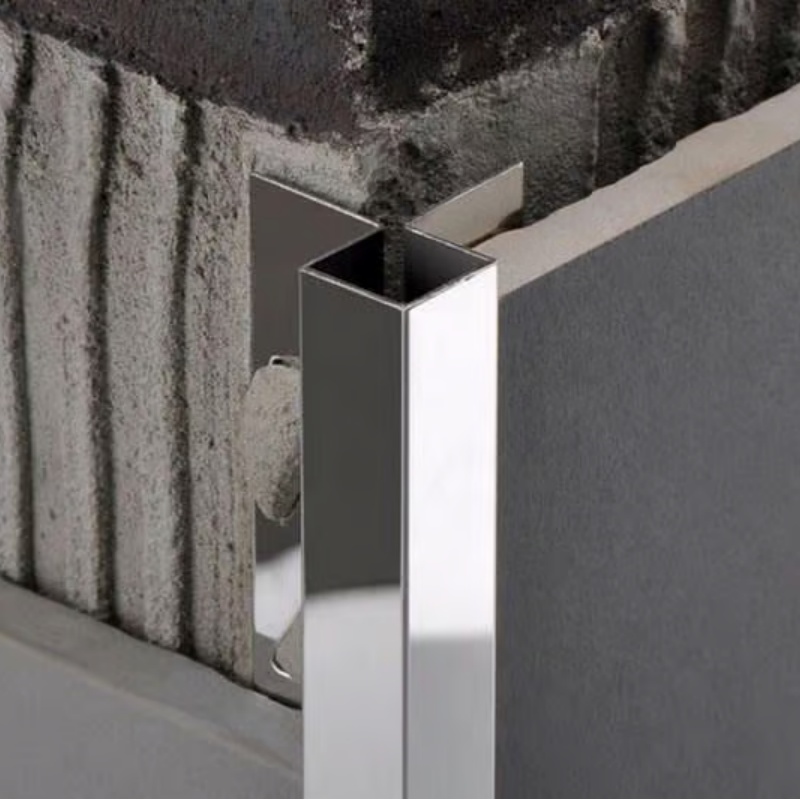 LED Light Aluminum Baseboard Extrusion Manufacturer Swing Door Profile Ceramic Aluminium Tile Trim Strip Wall Trim Decorative