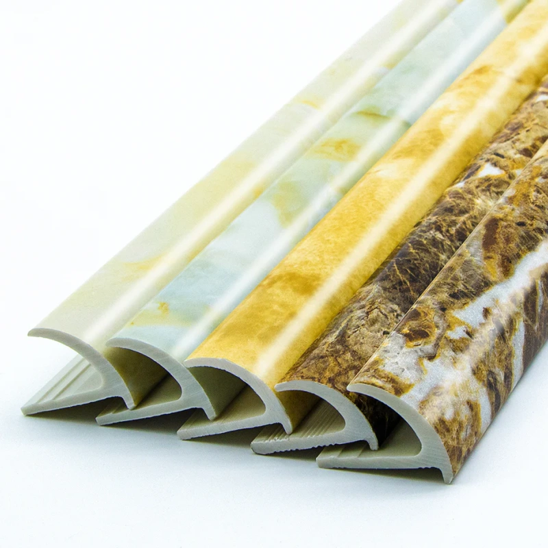 Decoration Marbled PVC Transition Strip Wall Tile Corner Protect Edge Tile Trim