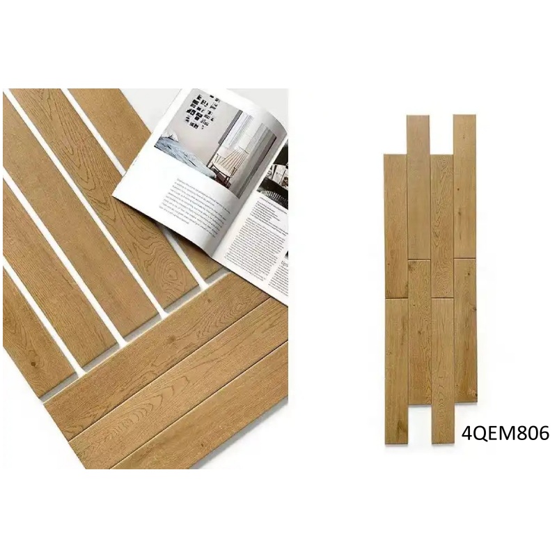 75X150mm Beveled Handmade Tile Subway Ceramic Orange Wall Tile for Bathroom Modern Kitchen Design