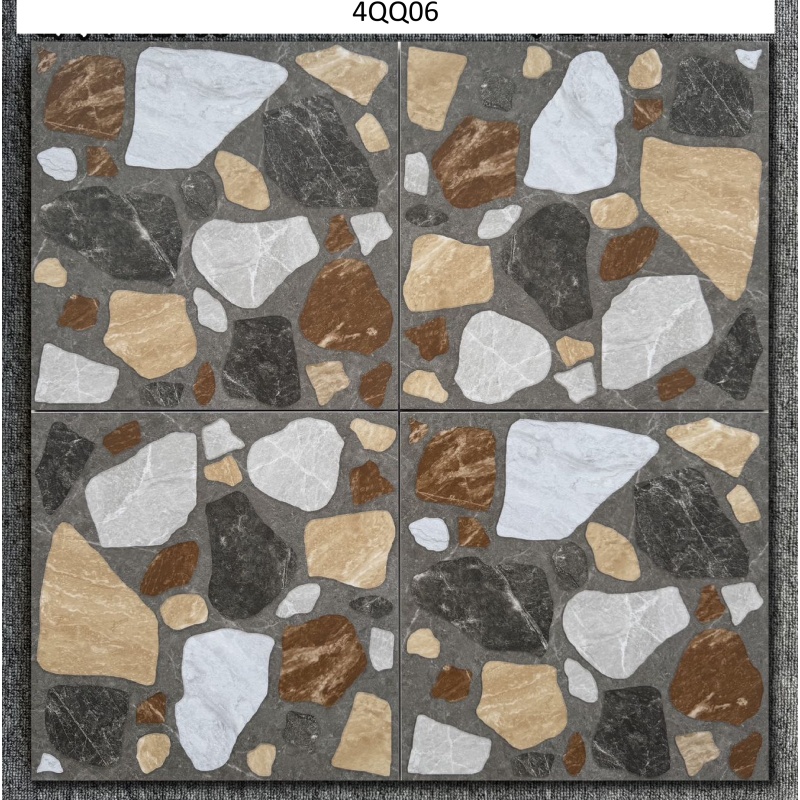 600*600mm Terrazzo Glazed Matt Surface Rustic Tiles for Floor and Wall