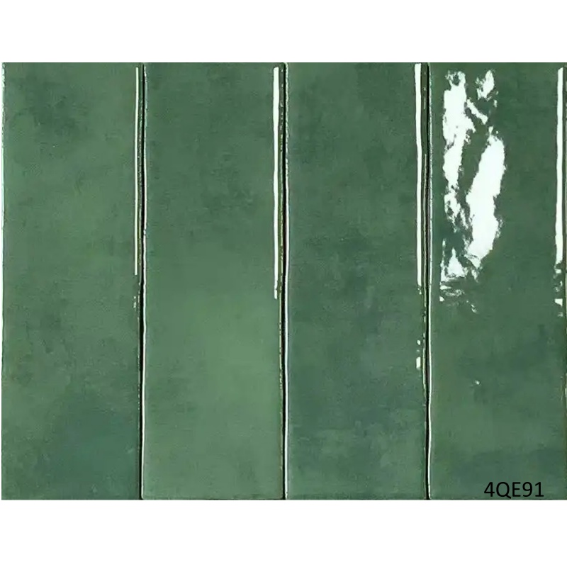 Bathroom Wall Design Green/Blue Handmade Ceramic Subway Tiles 75X300/100X300