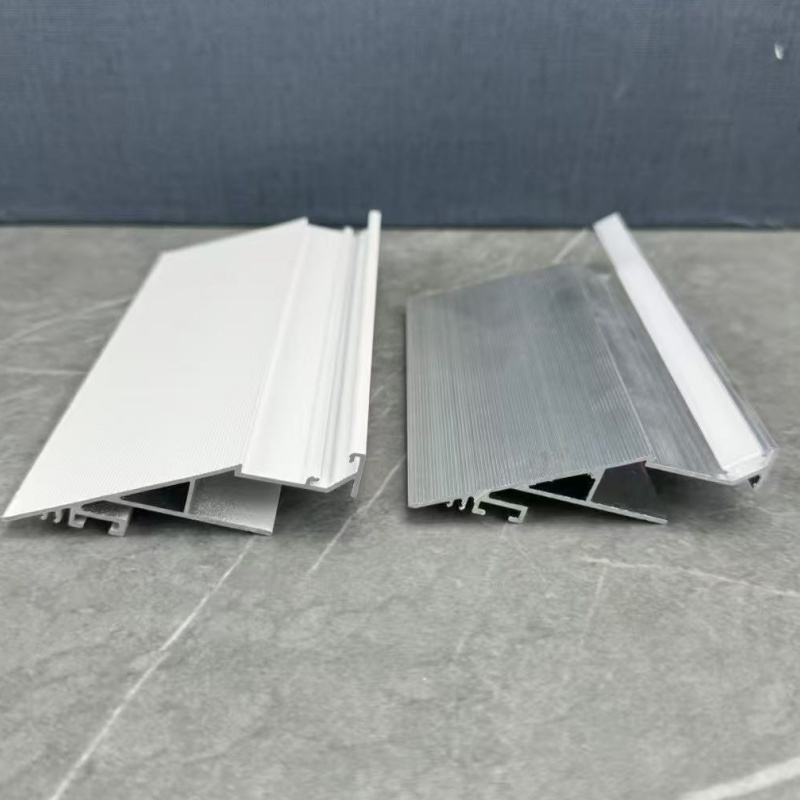USA Hot Selling Copyright Decorative Flooring Factory Custom Waterproof Metal Aluminum Skirting Baseboard with Easy Install LED Bar Strip Light Base Board