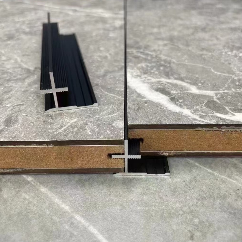 Aluminum Ceramic 2.5m Black Floor Transition Strips Threshold Strip to Tile Edge Door Carpet Trim