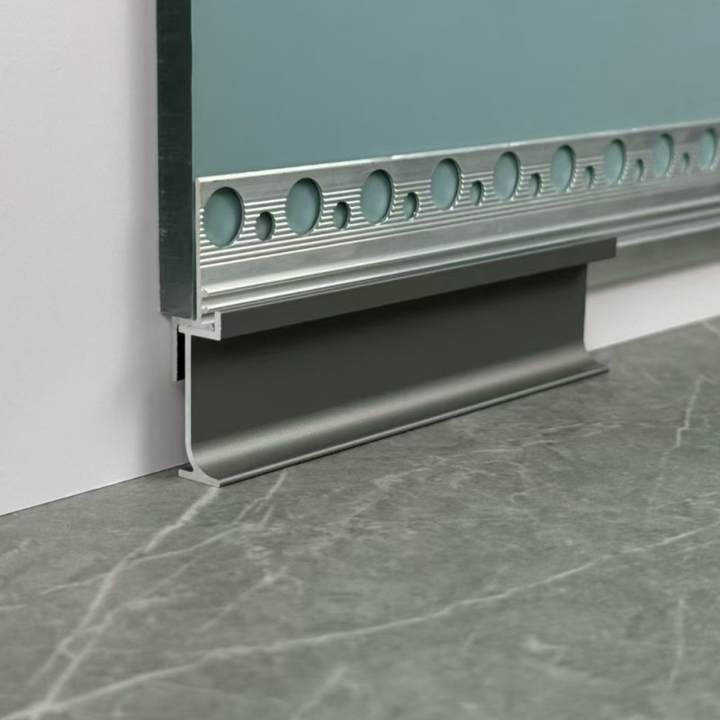 Metal Brushed Aluminum Baseboards for Kitchen Cabinets