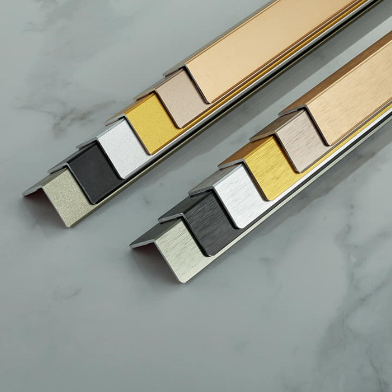 Decorative Furniture Aluminum for Bathroom Metal Wall Right Angle Tile Trim