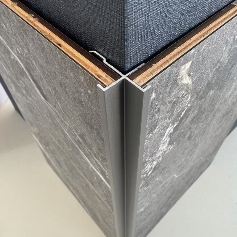 Wall Panel Profile Corner Strip Aluminum Decoration High Quality Beige White Metal Custom Modern Tile Edge Backsplash Brushed Gold Border H-Shape Trim