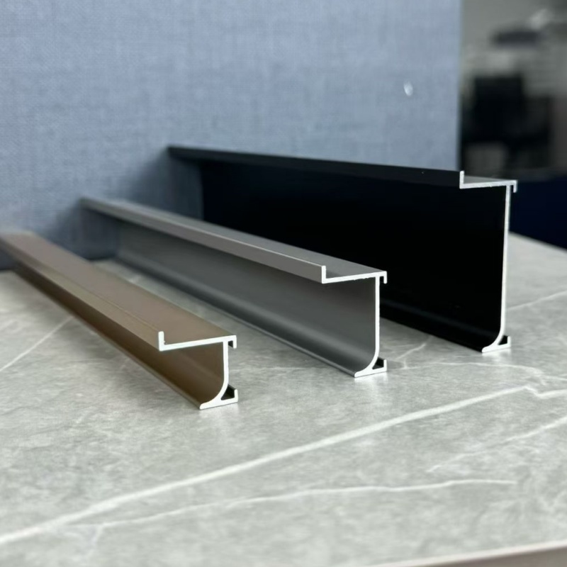 Kitchen Waterproof Profile Panel Flooring Tile Wall Aluminium Baseboard Skirting Board