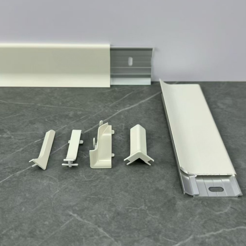 50mm Wall Trim White Extruded Skirting Board