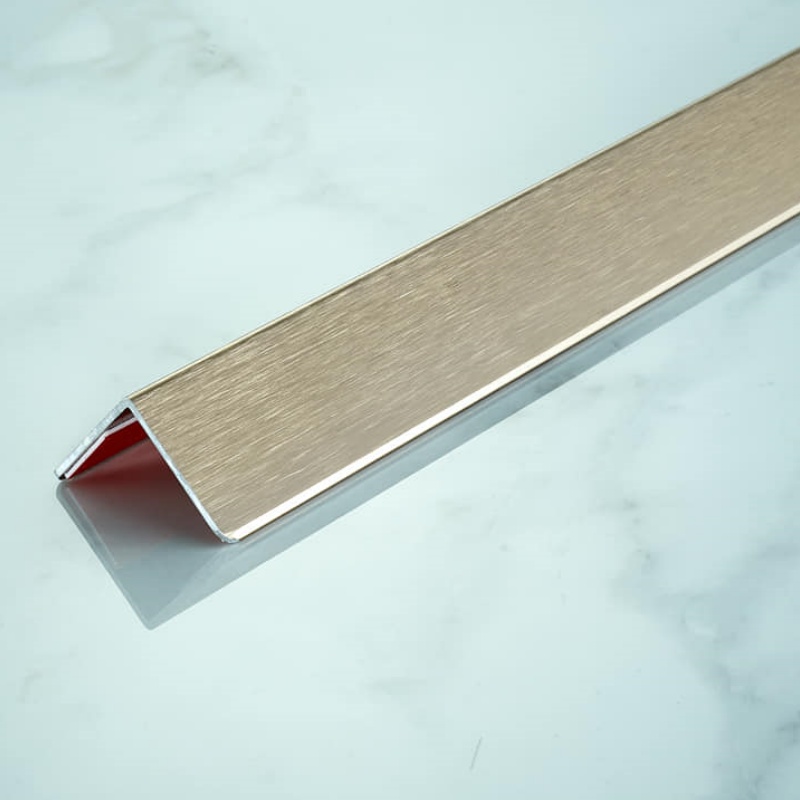 Aluminum Coloured Kitchen Inside Corner Tile Trim